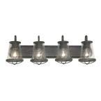 Georgina 4-Light Weathered Iron Vanity Light