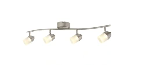 2.6 ft. 4-Light Brushed Nickel Integrated LED Track Lighting Kit