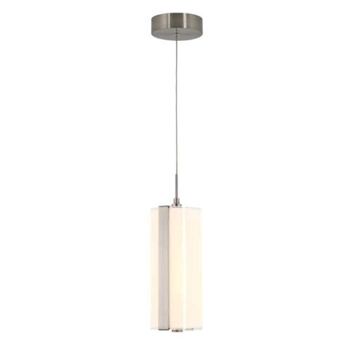 ubway Round 12-Watt Integrated LED Chrome Hanging Mini Pendant Light