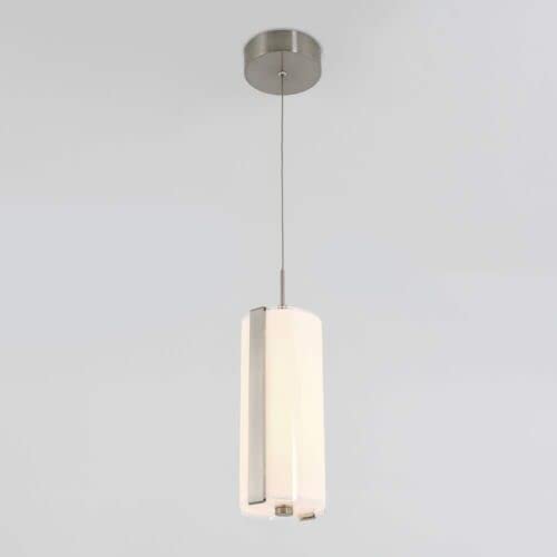 ubway Round 12-Watt Integrated LED Chrome Hanging Mini Pendant Light