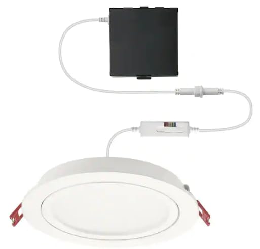 6 in. Selectable New Construction and Remodel Color Ultra-Directional Canless Recessed Integrated LED Kit