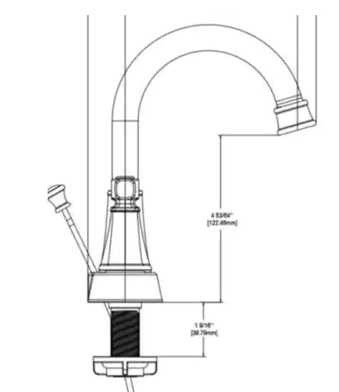 Glacier Bay Melina Bath Faucet Brushed Nickel