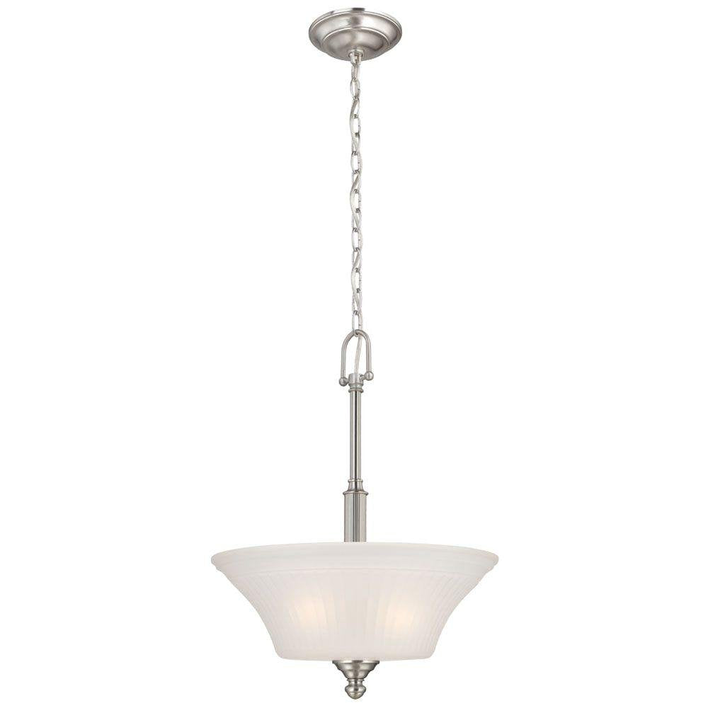 Commerical Electric 3-Light Brushed Nickel Pendant