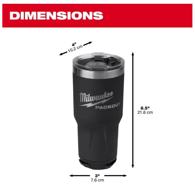 MILWAUKEE 48-22-8393B PACKOUT 30OZ Tumbler - (48-22-8393B)