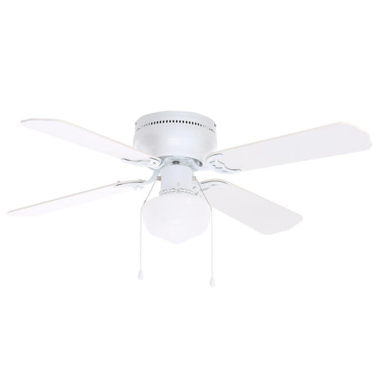 Littleton UB42S-WH-SH 42 in. LED Indoor White Ceiling Fan with Light Kit  White