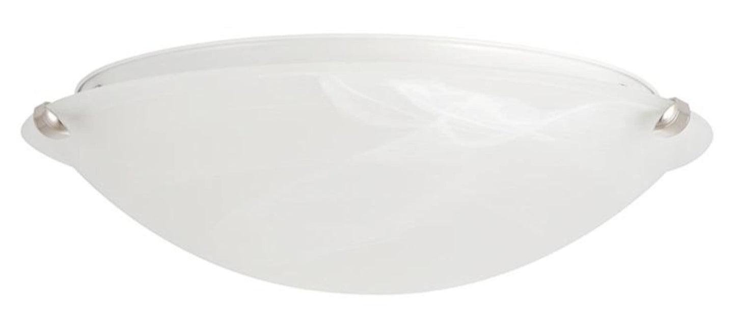 Chalene 15 in. 1-Light Pewter Clip Integrated LED Flush Mount