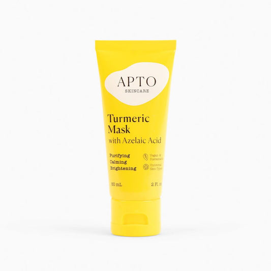 APTO Skincare Turmeric Mask with Azelaic Acid, Brightening & Exfoliating Cream Face Mask, 2 oz