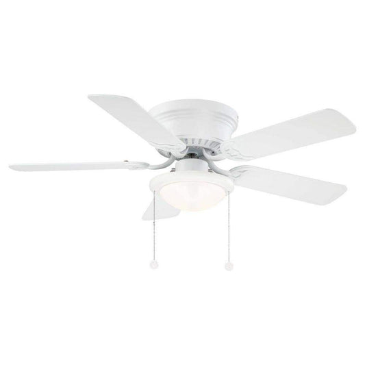 Birsppy Hugger AL383CP-MWH 44 in. LED Matte White Ceiling Fan