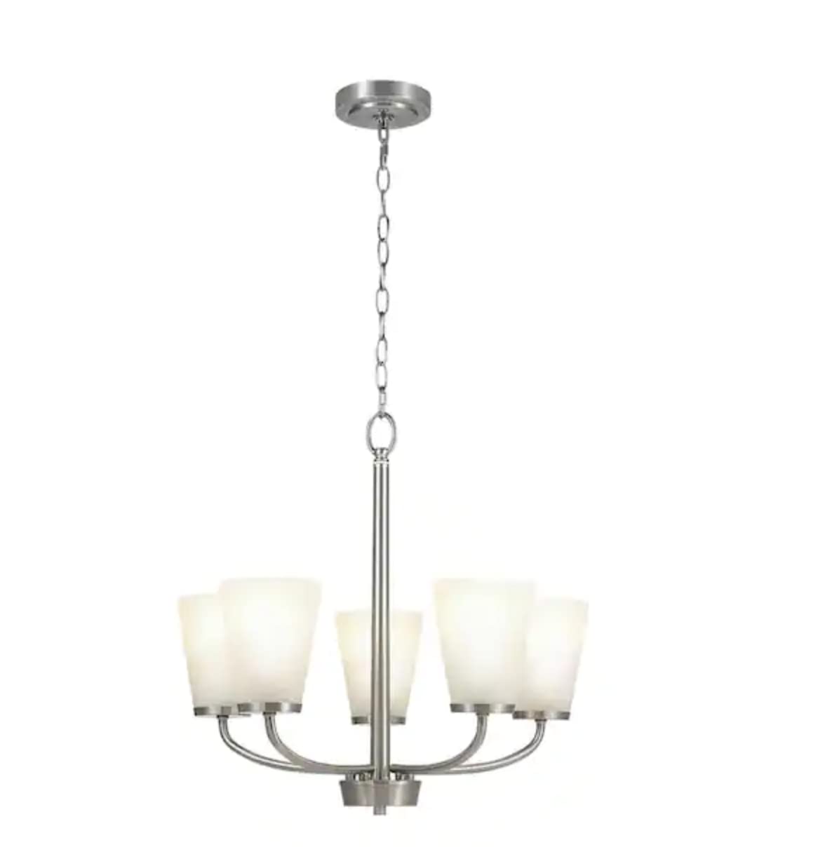 Home Decorators 5-Light Brushed Nickel Chandelier (21095-000)