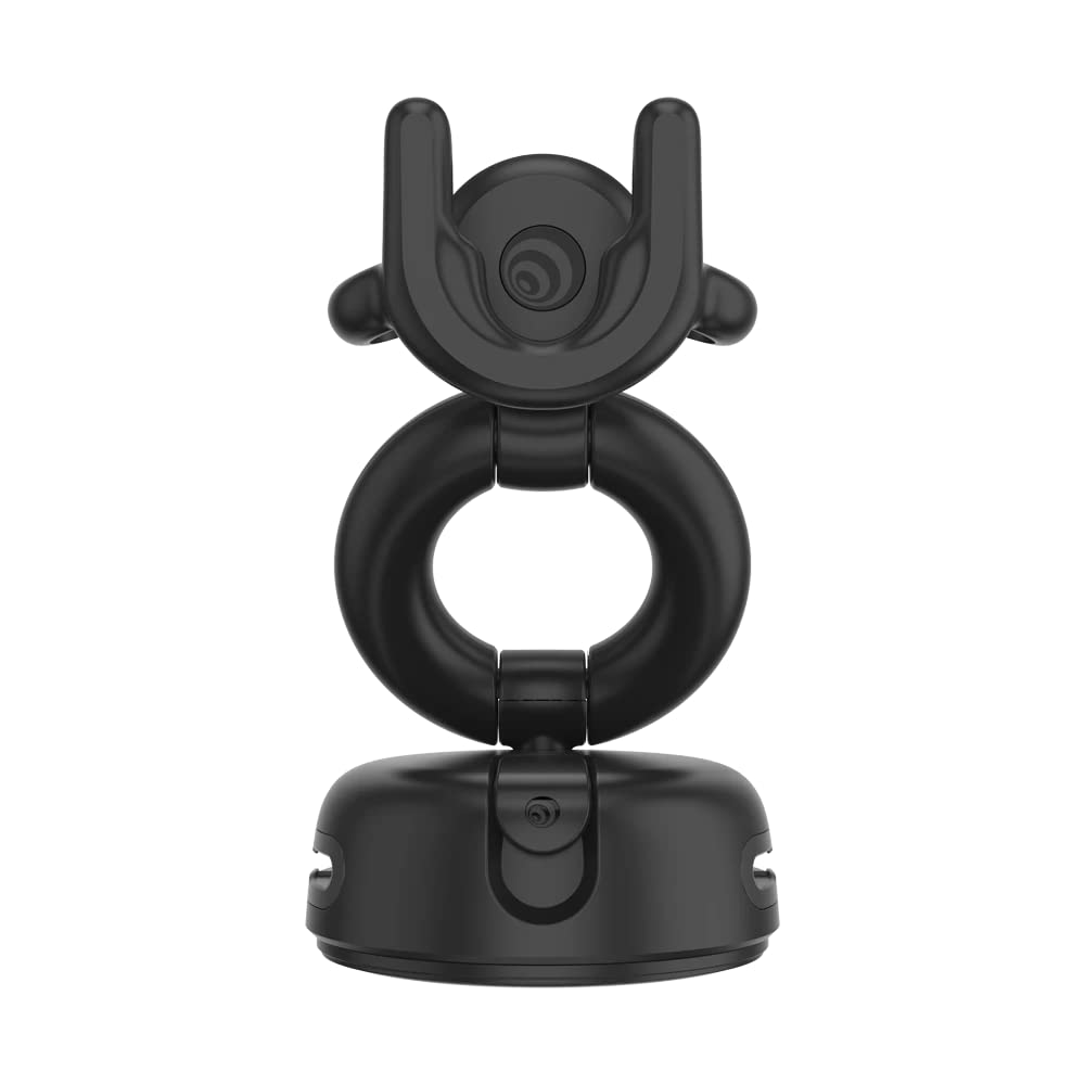 PopSockets Multi-Use Phone Mount Dash Mount, Windshield Phone Mount, and Phone Mount for Desk - Black