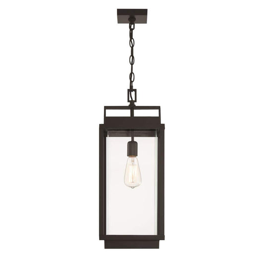 GLUCKSTEINELEMENTS Rockwell 1-Light Black Outdoor Pendant