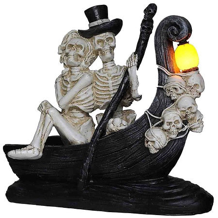 Festive Voice Gondola Couple Skull - 1.0 ea