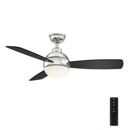 Hampton Bay 52 in. Corwin Indoor/Outdoor Matte Black LED Ceiling Fan with Light Kit