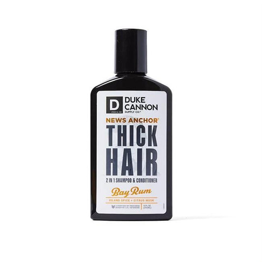 Duke Cannon News Anchor 2-in-1 Hair Wash - Bay Rum, 10 fl. oz, Stimulating Hair Shampoo & Conditioner