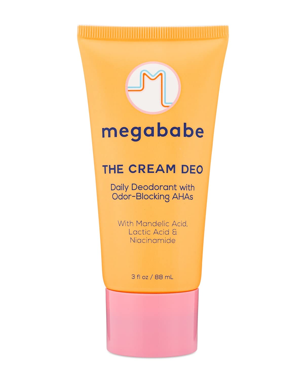 Megababe Daily Deodorant - The Cream Deo with Odor-Blocking AHAs | Aluminum-Free, All Natural | 3 fl oz