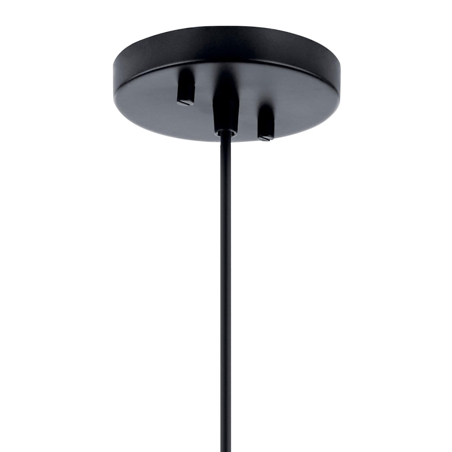 KICHLER Avery 9.75" Globe Mini Pendant Industrial 1 Light Mini Pendant Ceiling Light Fixture with Clear Seeded Glass in Black, for Living Room, Bedroom or Kitchen (9.75" x 9.75" x 11.25") 43852BK