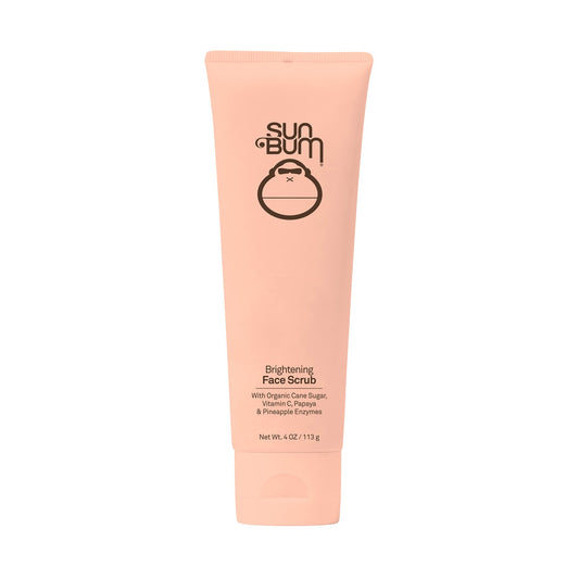 Sun Bum Skin Care Brightening Face Scrub | Vegan and Cruelty Free Exfoliating and Smoothing Scrub with Vitamin C | 4 oz