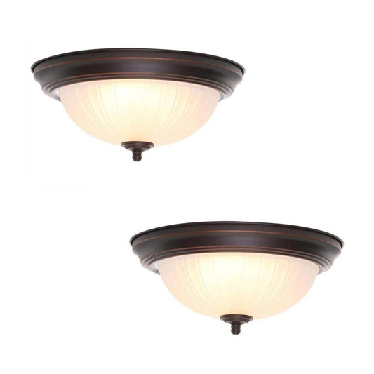 11" LED Flushmount Twin Pack Oil Rubbed Bronze