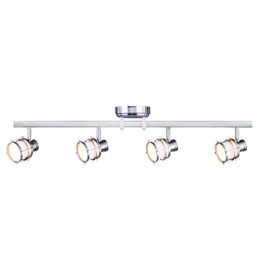 Hampton Bay 4-Light Pewter Integrated LED Track Lighting Fixture