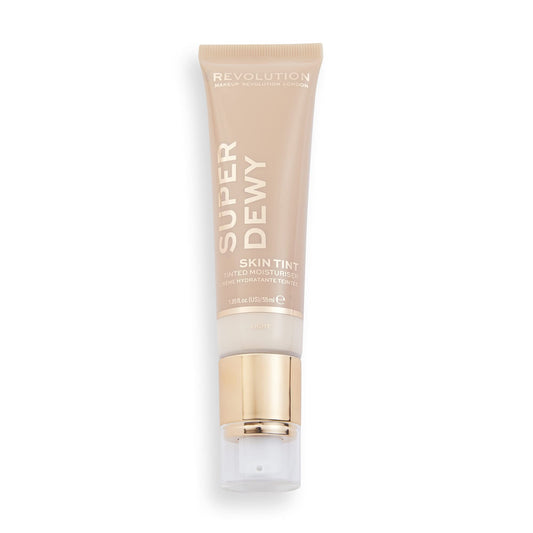 Makeup Revolution, Superdewy Tinted Moisturiser, Light Coverage, Dewy Finish, Light, 1.85 fl. Oz.