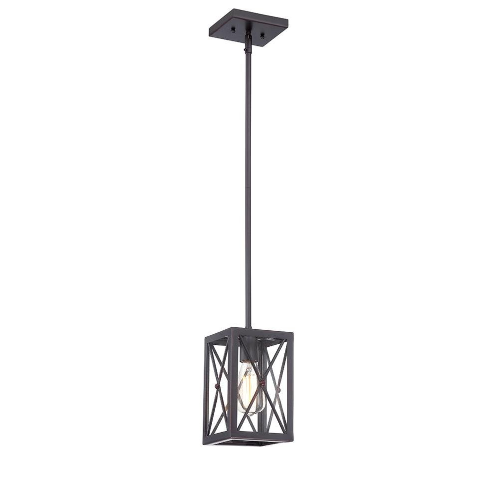 Cordelia Lighting 1-Light Royal Bronze Mini-Pendant