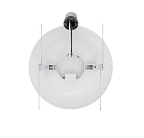 EcoSmart Retrofit 6 in. Canless Matte White Integrated LED Recessed Light Baffle Trim (4-Pack)