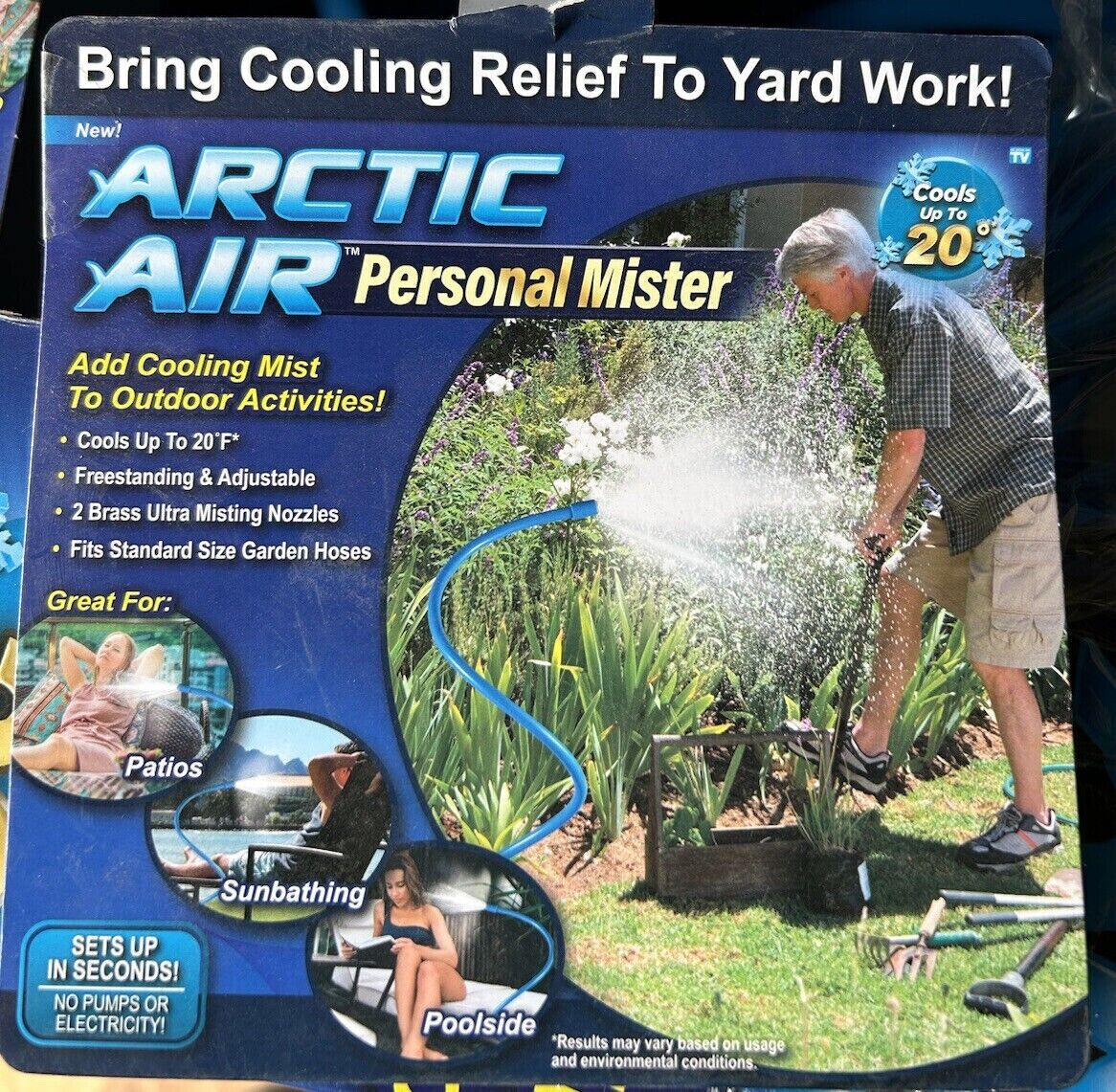 Arctic Air Personal Mister Cooling System Hose - Fits All Standard Garden Hoses