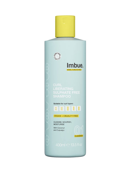 Imbue Curl Liberating Sulphate Free Shampoo For Curly Wavy Hairs 13.5 fl oz | Curly Girl Compliant + Vegan - Curl Enhancing Shampoo for Curly Hair - Fight Frizz, Dry Curls Product