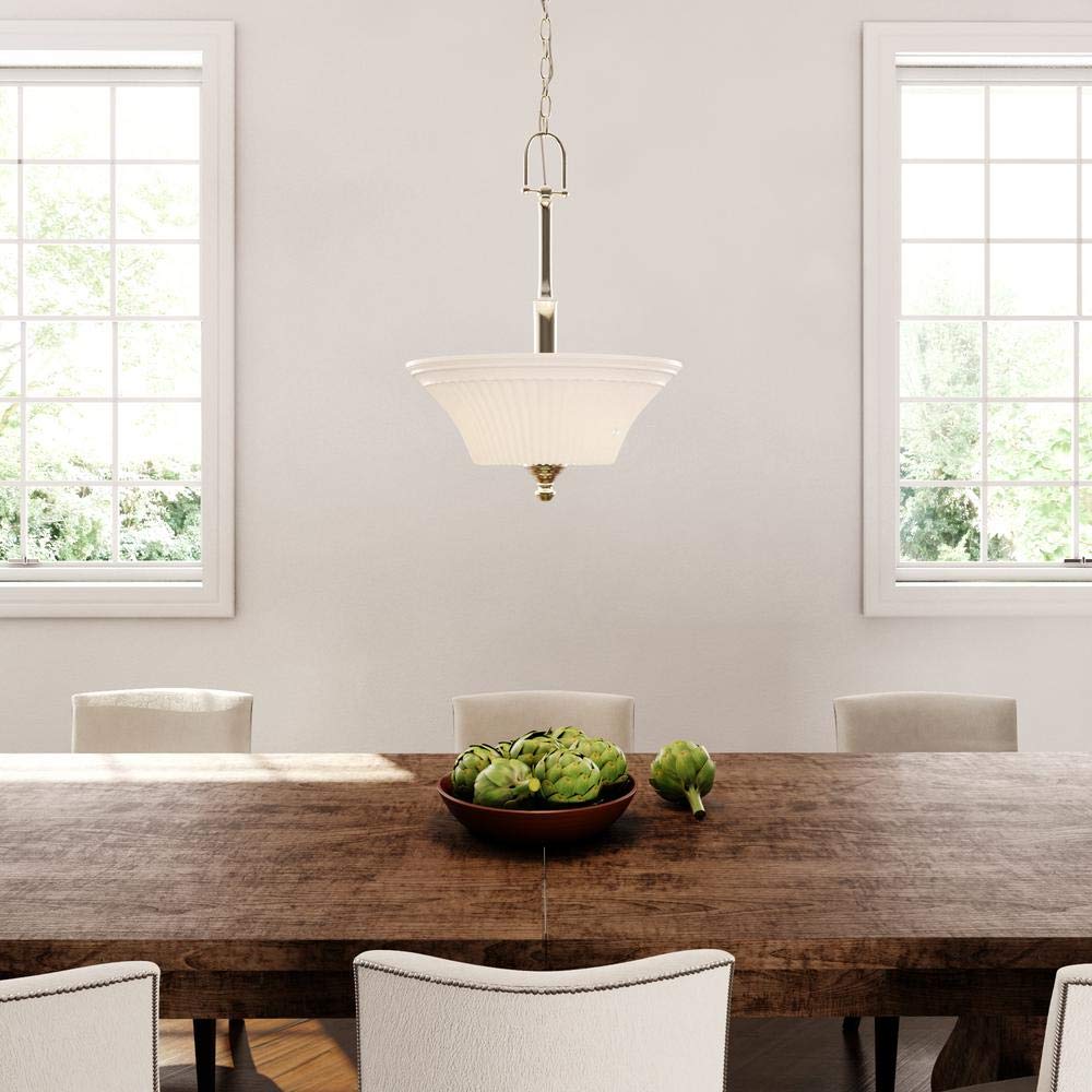 Commerical Electric 3-Light Brushed Nickel Pendant