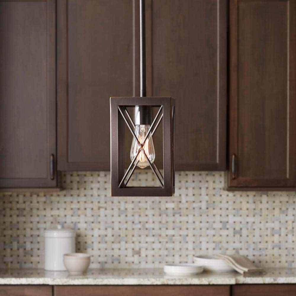 Cordelia Lighting 1-Light Royal Bronze Mini-Pendant