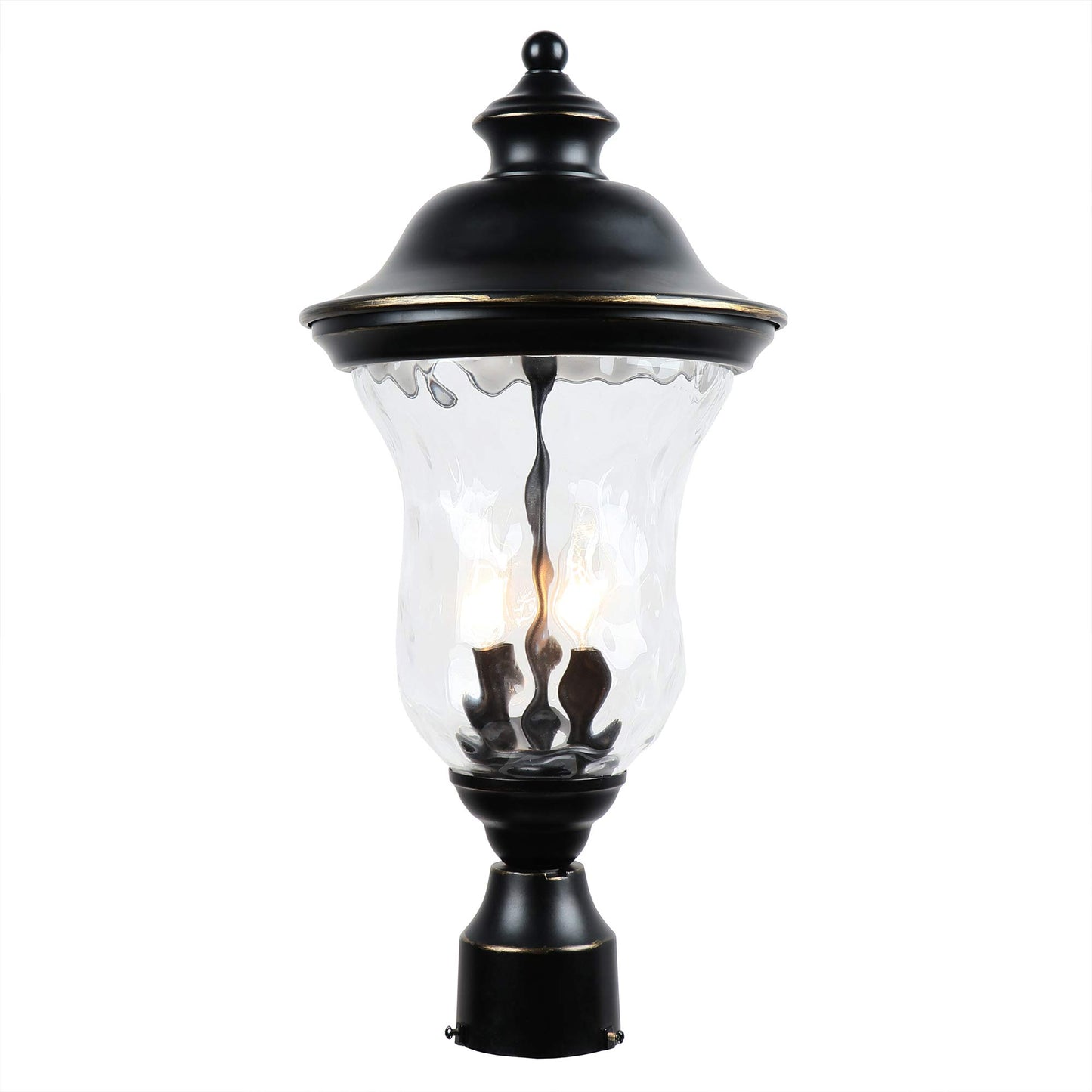 AA Warehousing EL180707-MP Outdoor Post Lights, Imperial Black