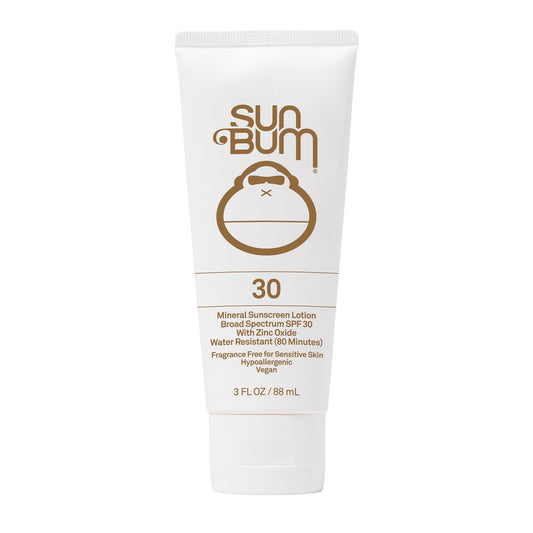Sun Bum Mineral SPF 30 Sunscreen Lotion | Vegan and Hawaii 104 Reef Act Compliant (Octinoxate & Oxybenzone Free) Broad Spectrum Natural Sunscreen with UVA/UVB Protection | 3 Oz