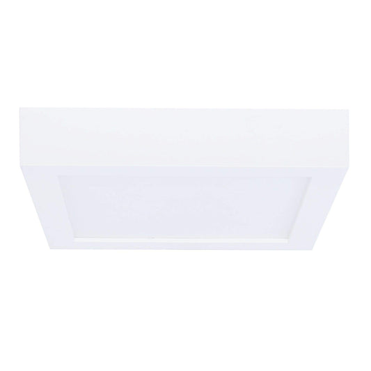 Bulbrite 5.5 Inch Flush Mount Square LED Ceiling Light, 40 Watt Equivalent, White