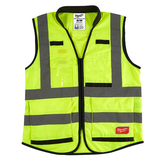 Milwaukee 48-73-5041 ANSI High Visibility Yellow Safety Vests - S/M