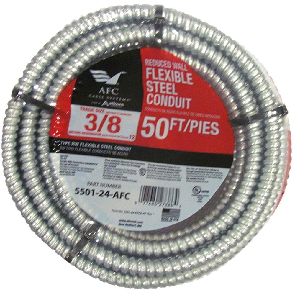 3/8 in. x 50 ft. Flexible Steel Conduit