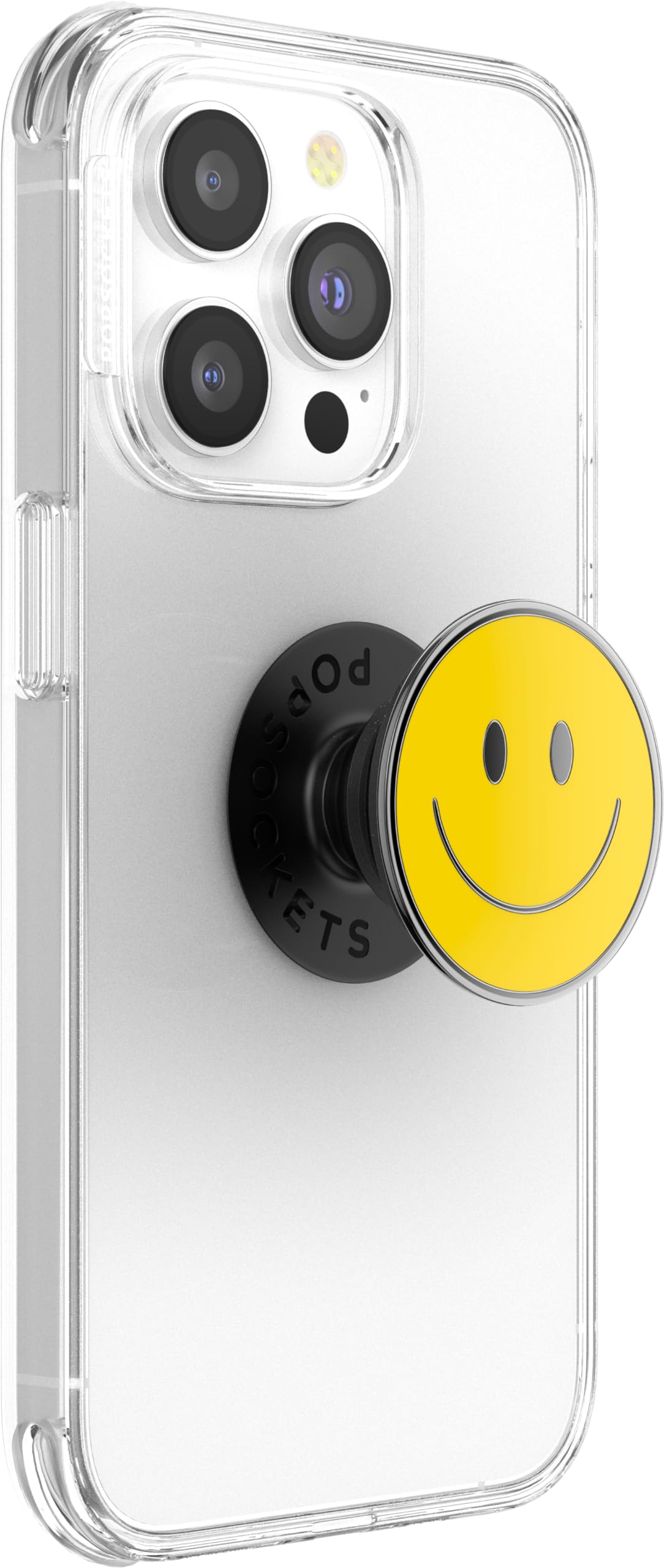 PopSockets Phone Grip with Expanding Kickstand, Enamel Graphic - Be Happy