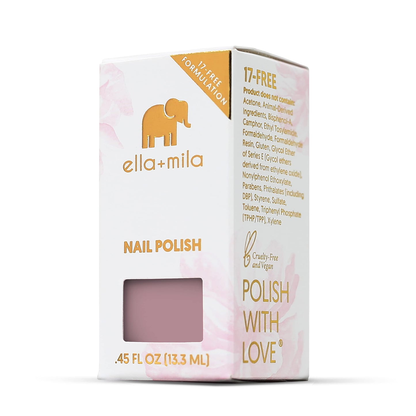 ella+mila Professional Nail Polish - Quick Dry Nail Polish - Long-Lasting & Chip Resistant Formula (Love Collection - Sugar Fairy - 0.45 fl oz)