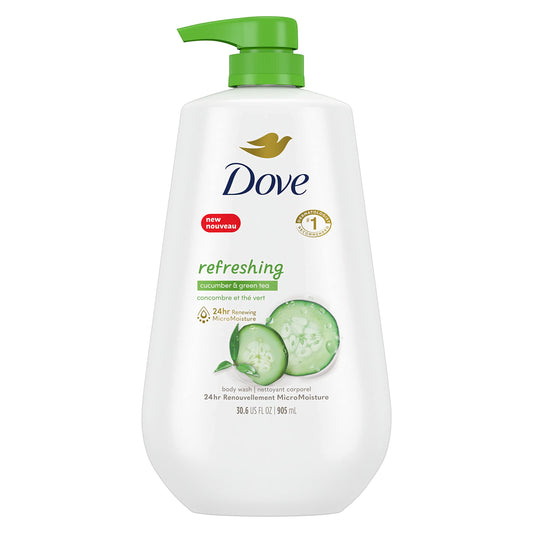 Dove, Body Wash, Cucumber and Green Tea, 30.6 Fl Oz