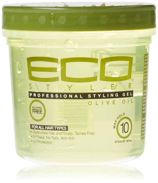 ECO Professional Styling Gel Olive Oil, 16 Ounce
