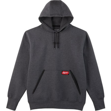 Milwaukee-350G-XL Heavy Duty Gray Pullover Hoodie - X-Large