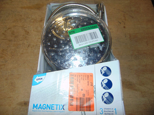 Moen 26008 Magnetix Handheld/Rain Shower Head 2-in-1 Combo Featuring Magnetic Holder Technology - Chrome
