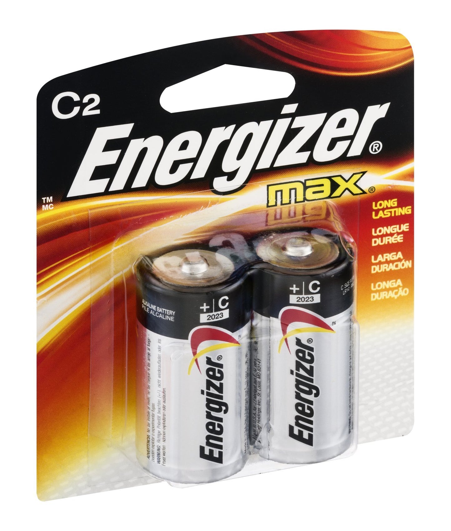 TECHNUITY INC E93BP2 Battery 2-Pack Energizer MAX C