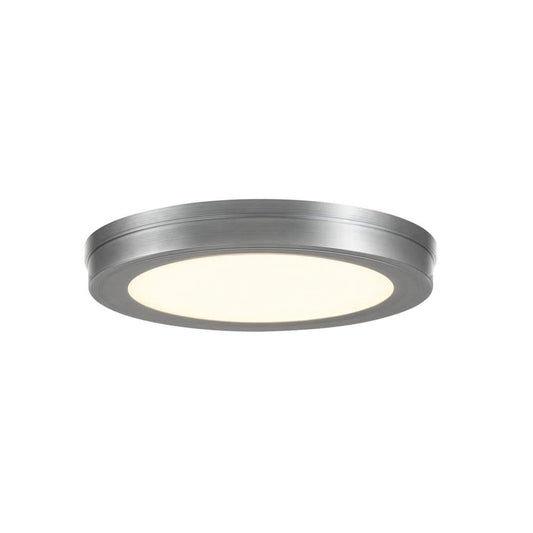 Commercial Electric 12 in. Edgelit Integrated LED Flush Mount Painted BN Finish