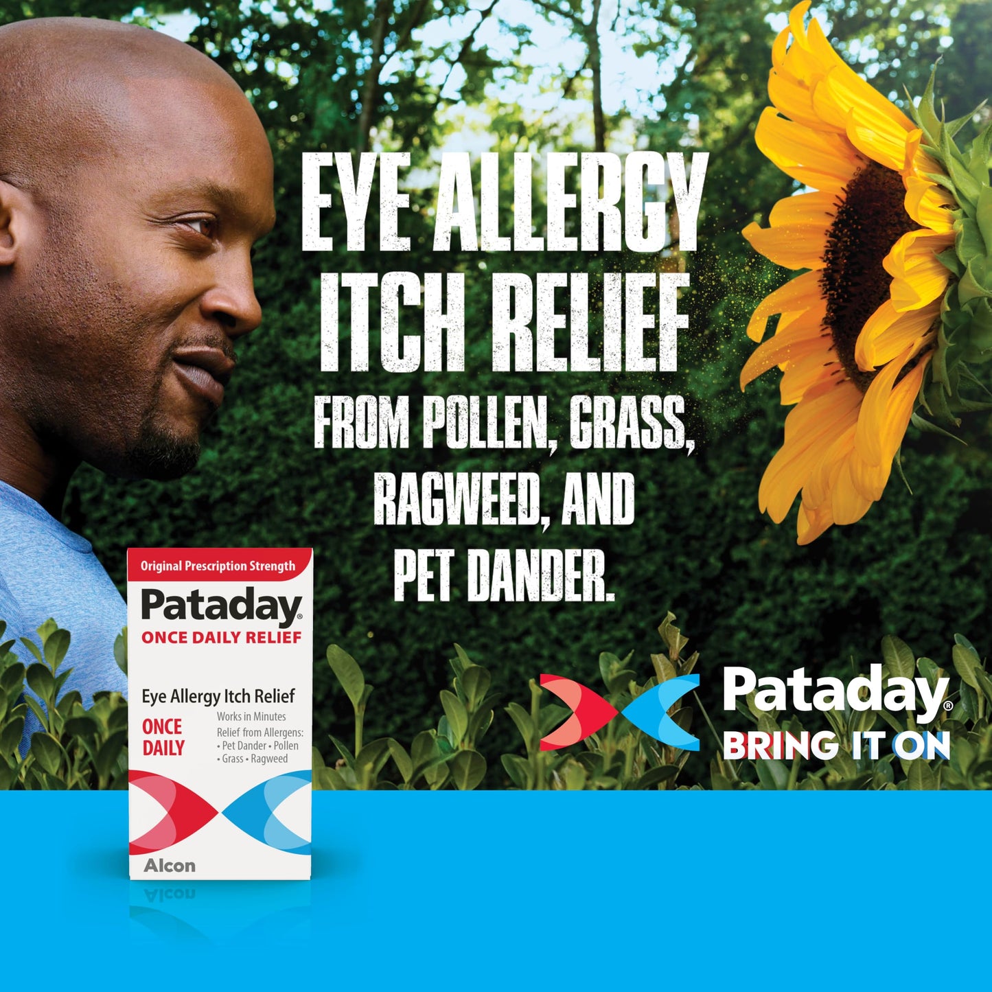 Pataday Once Daily Relief Allergy Eye Drops by Alcon, for Eye Allergy Itch Relief, 2.5 ml (Pack of 2)