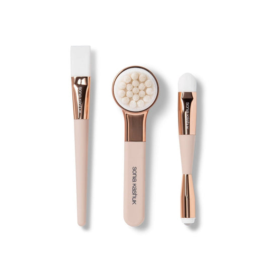 Sonia Kashuk™ Skincare Collection Brush Set - laser logo - 3pc