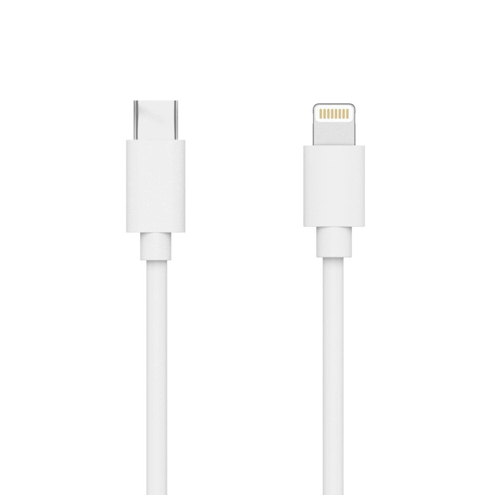 Just Wireless 4' Lightning to USB-C PVC Cable - White