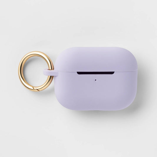 Apple AirPods Pro (1/2 Generation) Silicone Case with Clip - heyday™ Purple