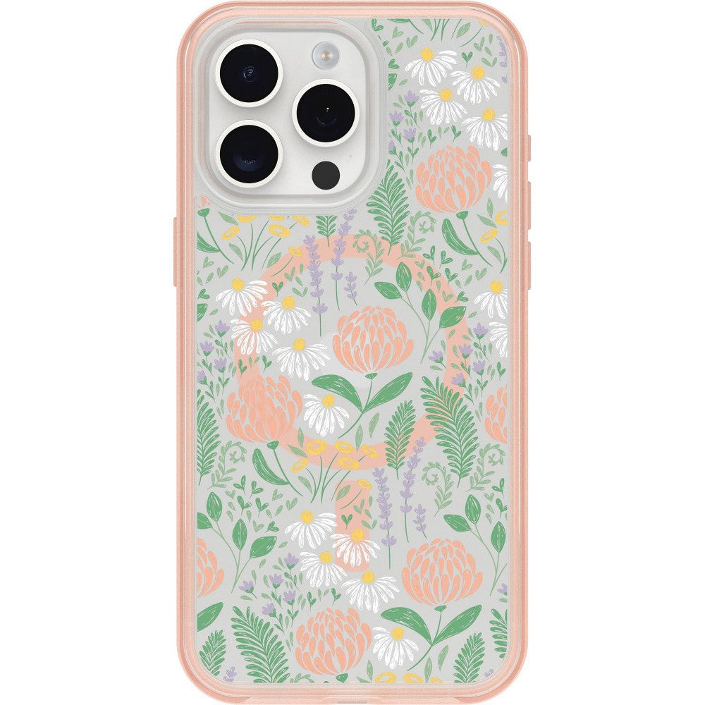 OtterBox Apple iPhone 15 Pro Max Symmetry Series Case with MagSafe - Peachy Bloom