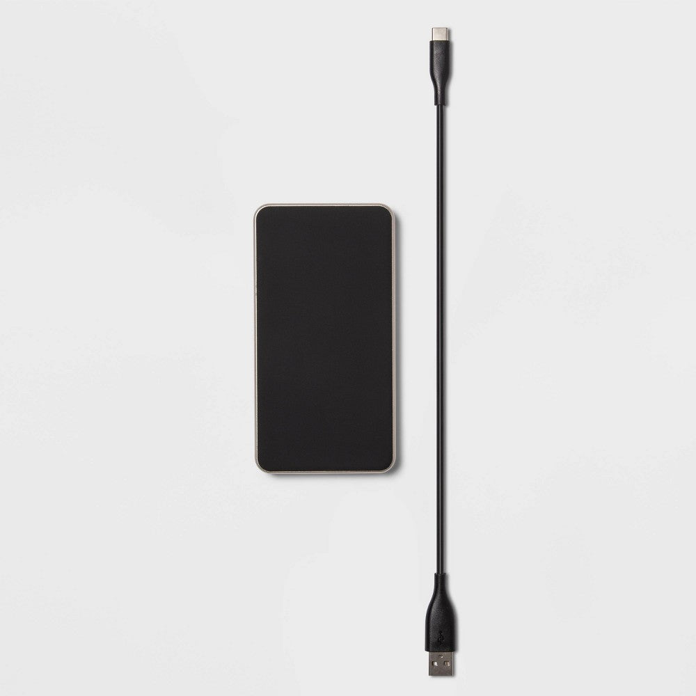 Heyday 10000mAh/15W Power Bank - Black and Gold