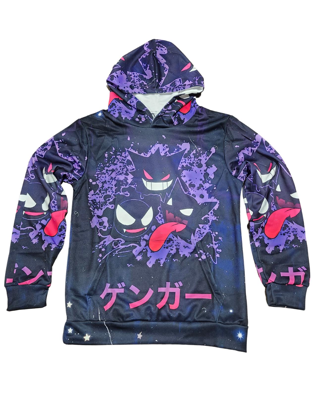 Pokémon Gengar Hoodie – Scary and Stylish for Fans!